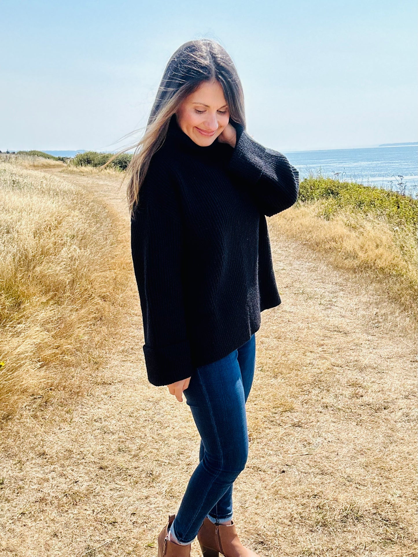 Monseratt Oversized Turtle Neck Sweater