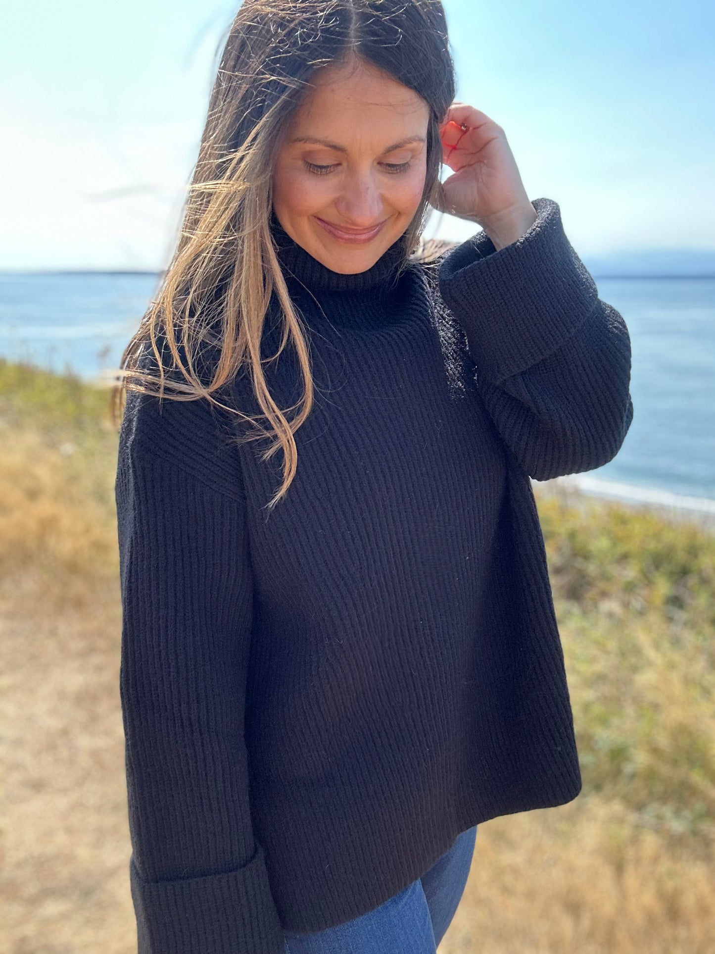 Monseratt Oversized Turtle Neck Sweater