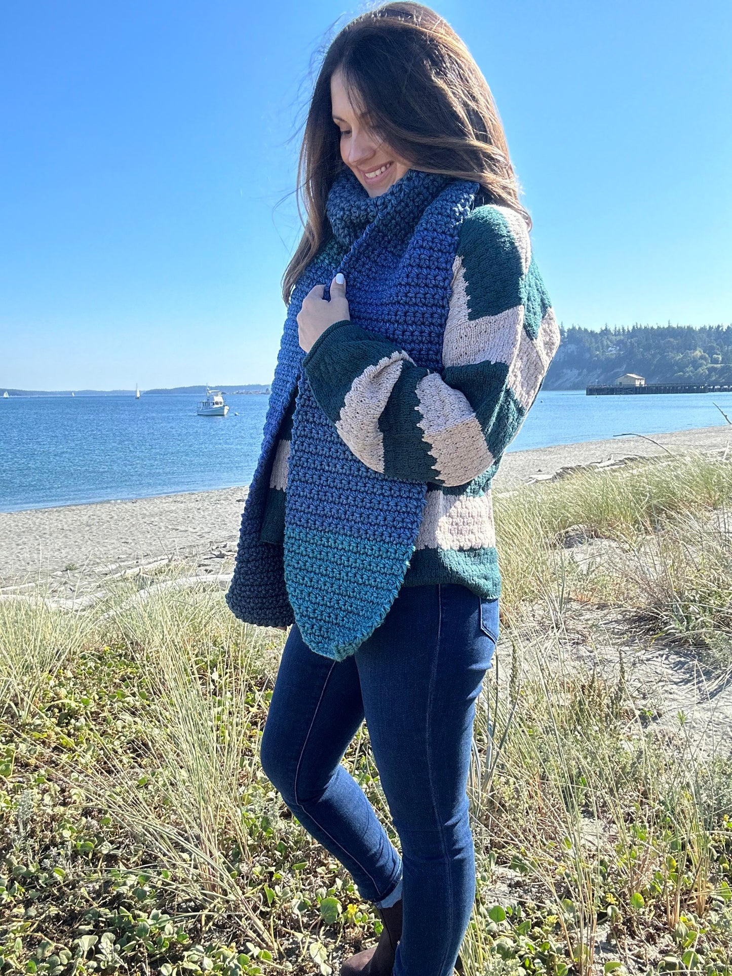 Color of Winter Scarf- Ocean Nights