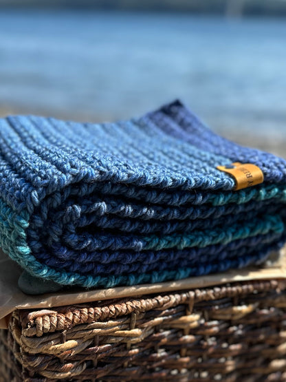 Color of Winter Scarf- Ocean Nights