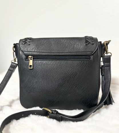 Roslyn Crossbody Bag- Black