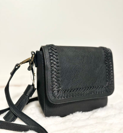 Roslyn Crossbody Bag- Black