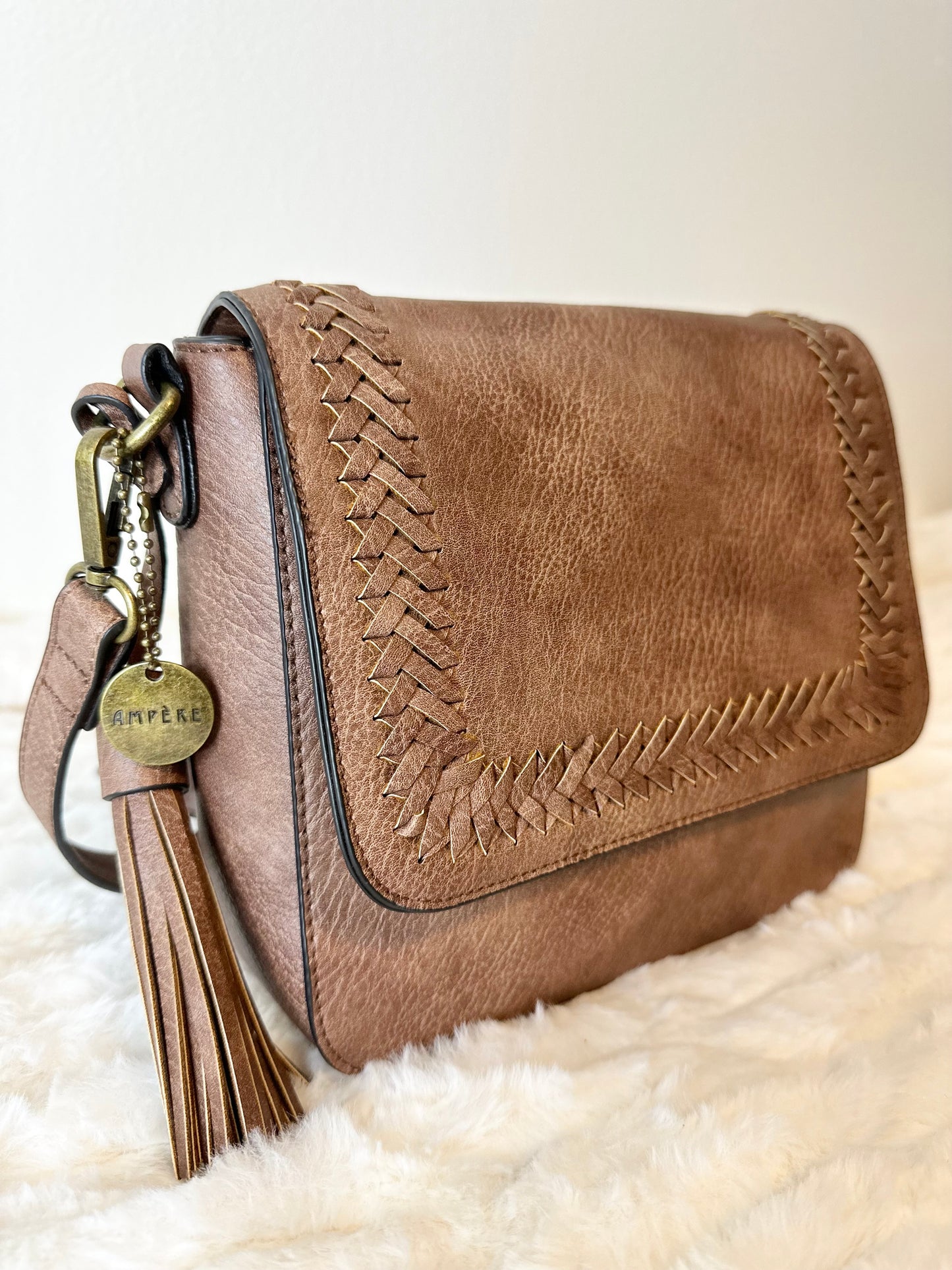 Roslyn Crossbody Bag- Brown