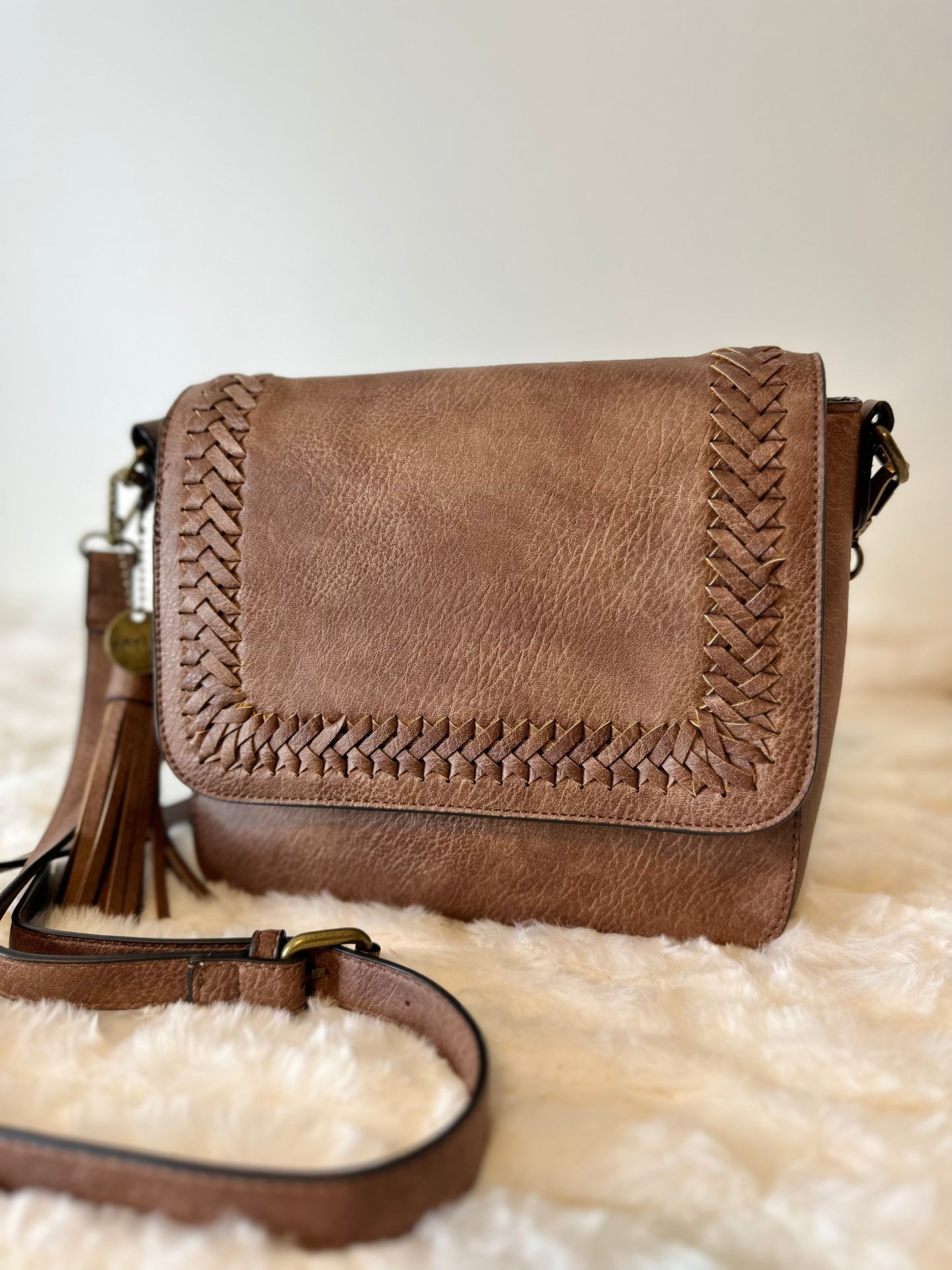 Roslyn Crossbody Bag- Brown