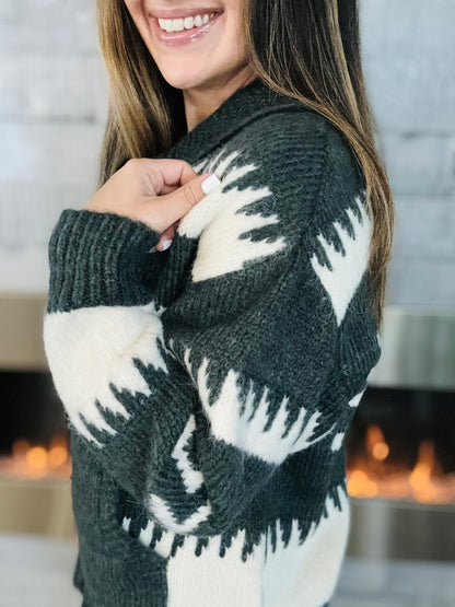 Merry and Bright Snowflake Sweater