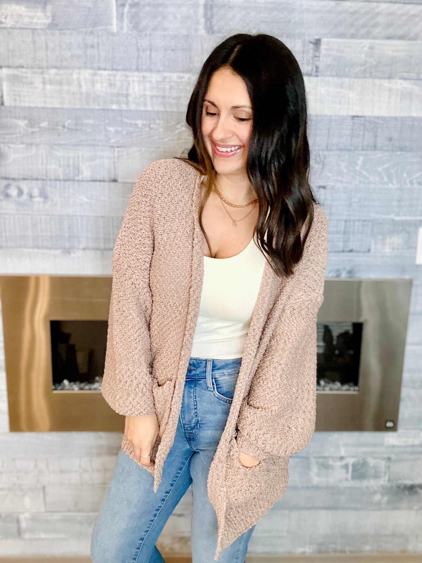 Anne Open Front Cardigan