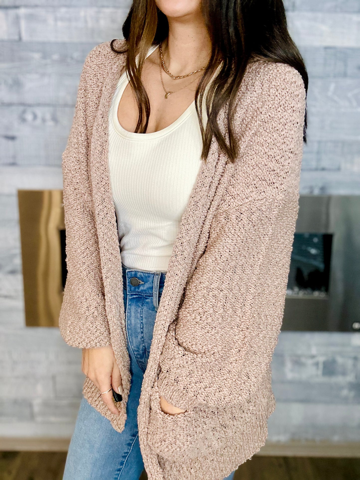 Anne Open Front Cardigan