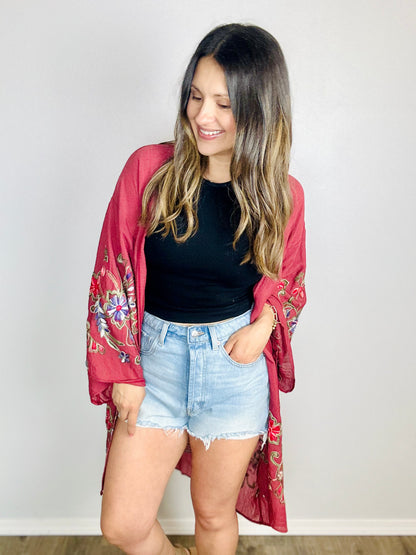 Fun In Florals Kimono