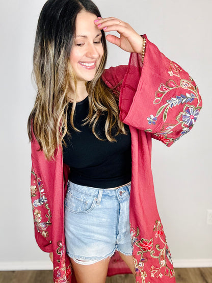 Fun In Florals Kimono