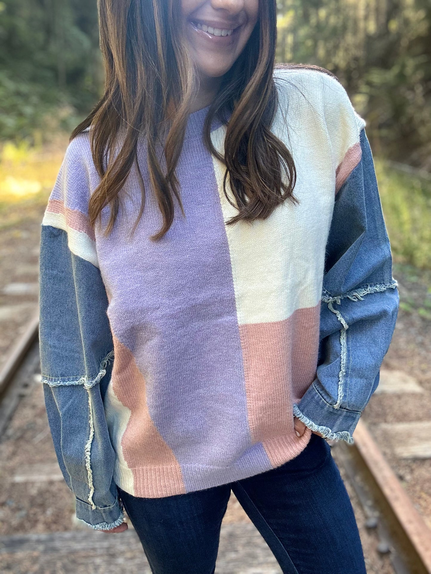 Ellinor Colorblock Sweater Top