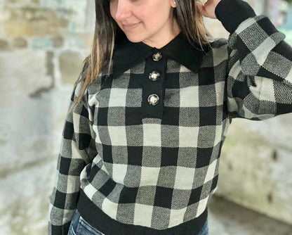 Chelan Plaid Sweater