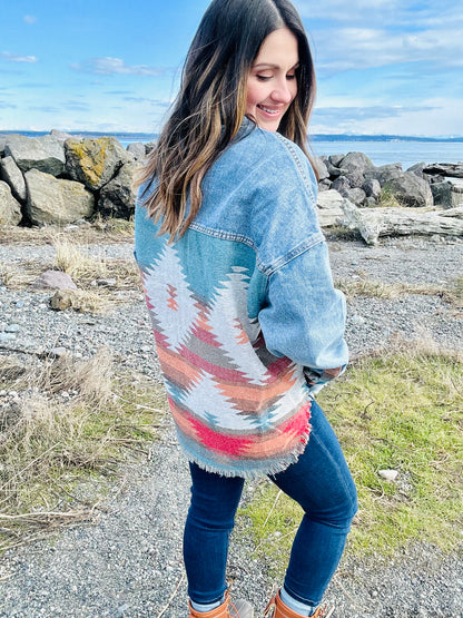 Aztec Denim Jacket